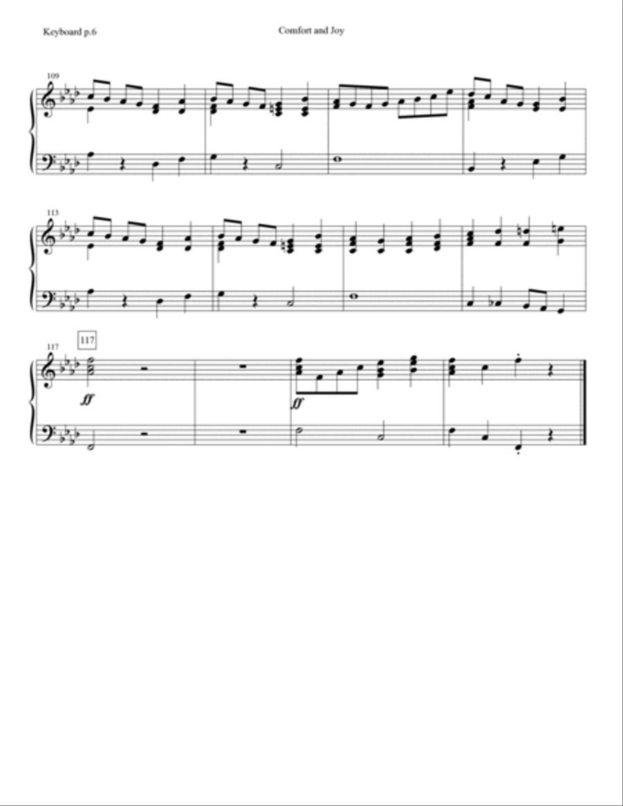 Comfort And Joy (Chamber Orchestra) - Keyboard Chamber Orchestra scores gallery preview page 6