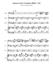 Arioso BWV 156 - Cello Trio w/Piano mini preview