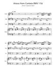 Arioso BWV 156 - String Trio w/Piano mini preview