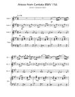 Arioso BWV 156 - Violin Trio w/Piano mini preview