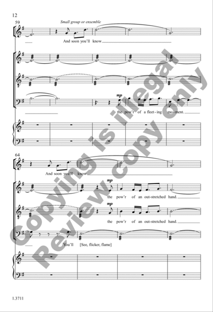 With a Spark With a Spark 4-Part scores gallery preview page 12