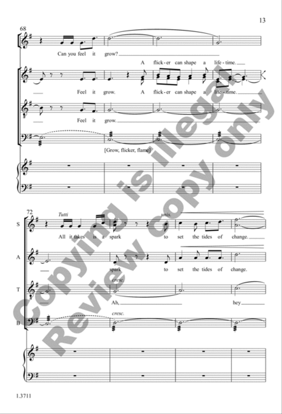 With a Spark With a Spark 4-Part scores gallery preview page 13