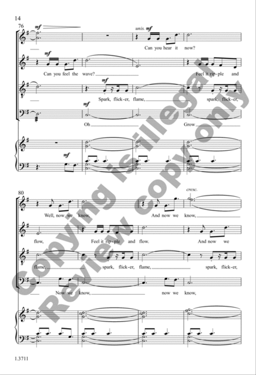With a Spark With a Spark 4-Part scores gallery preview page 14