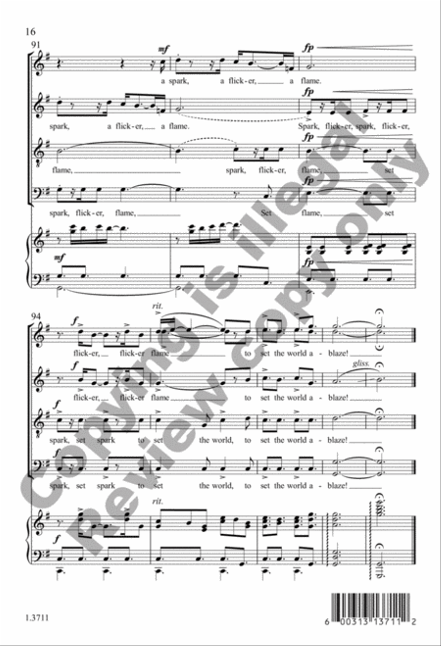 With a Spark With a Spark 4-Part scores gallery preview page 16