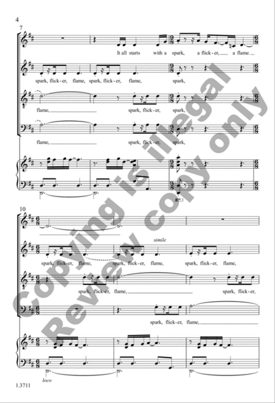 With a Spark With a Spark 4-Part scores gallery preview page 4