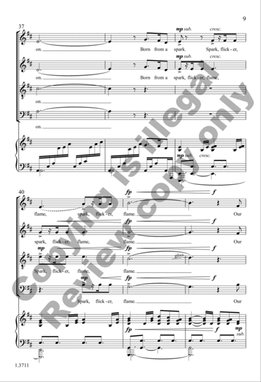 With a Spark With a Spark 4-Part scores gallery preview page 9