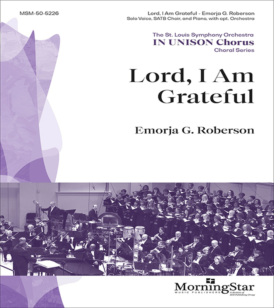 Lord, I Am Grateful (Choral Score) 4-Part scores gallery preview page 1