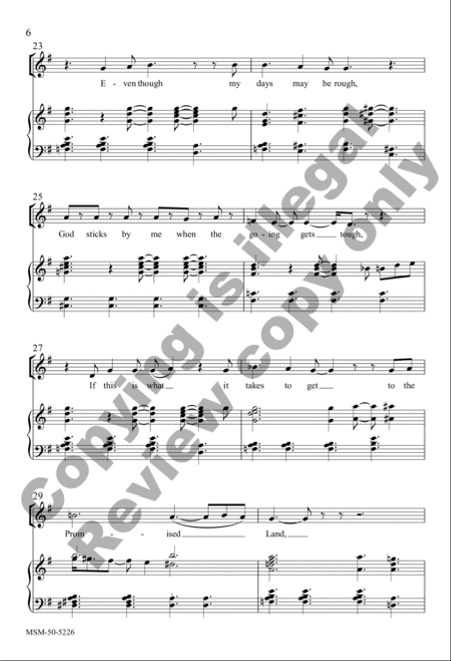 Lord, I Am Grateful (Choral Score) 4-Part scores gallery preview page 6