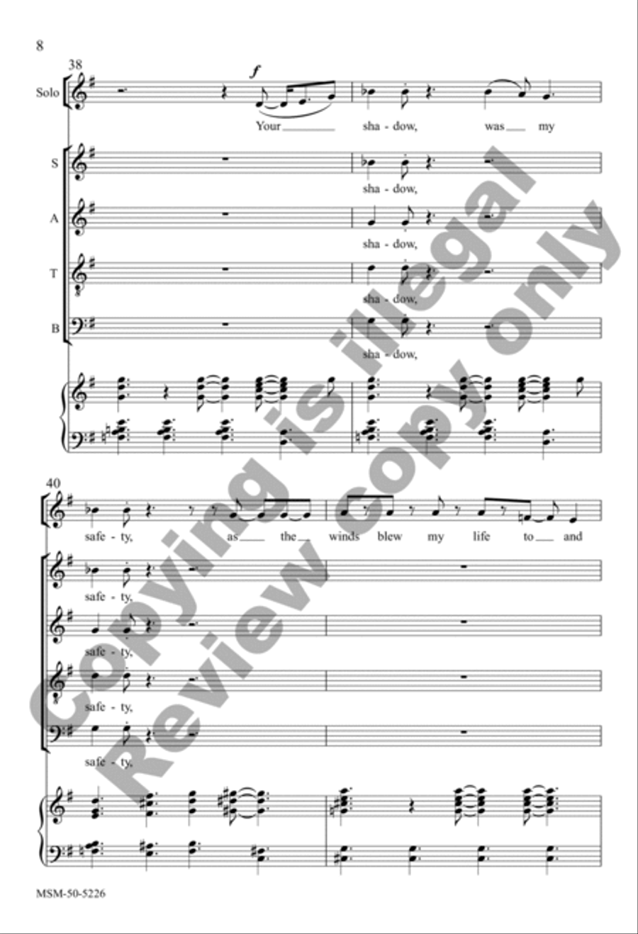 Lord, I Am Grateful (Choral Score) 4-Part scores gallery preview page 8