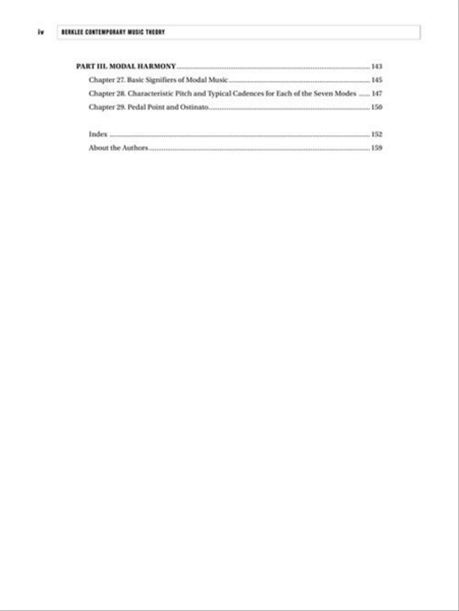 Berklee Contemporary Music Theory