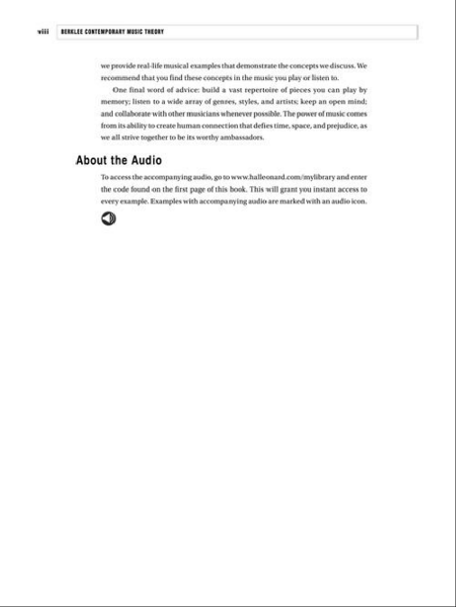 Berklee Contemporary Music Theory