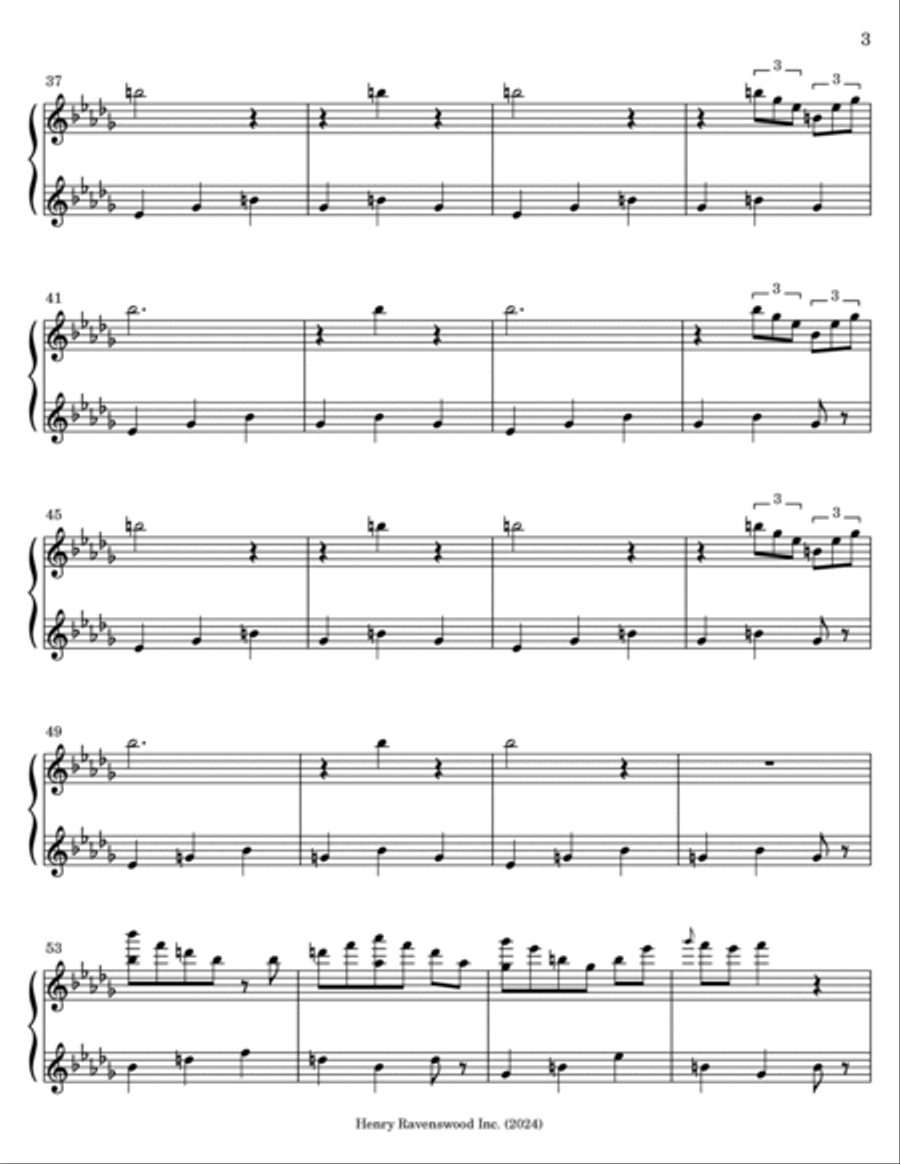 Ghostly Music Box Piano Solo scores gallery preview page 3