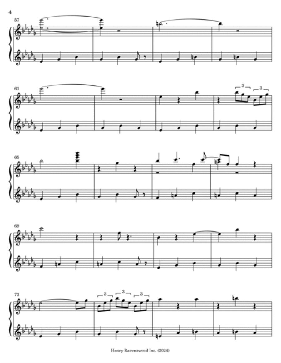 Ghostly Music Box Piano Solo scores gallery preview page 4