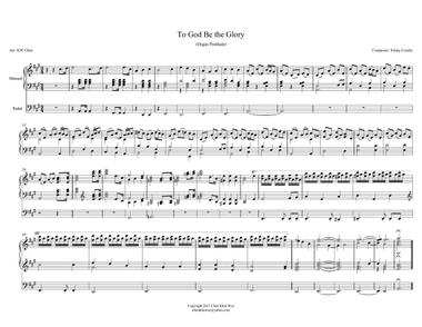 To God Be the Glory - Organ Prelude