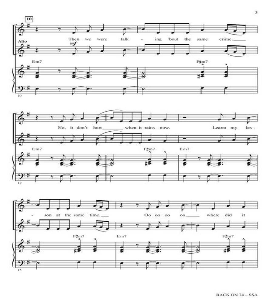 Back on 74 Back on 74 SSA scores gallery preview page 4