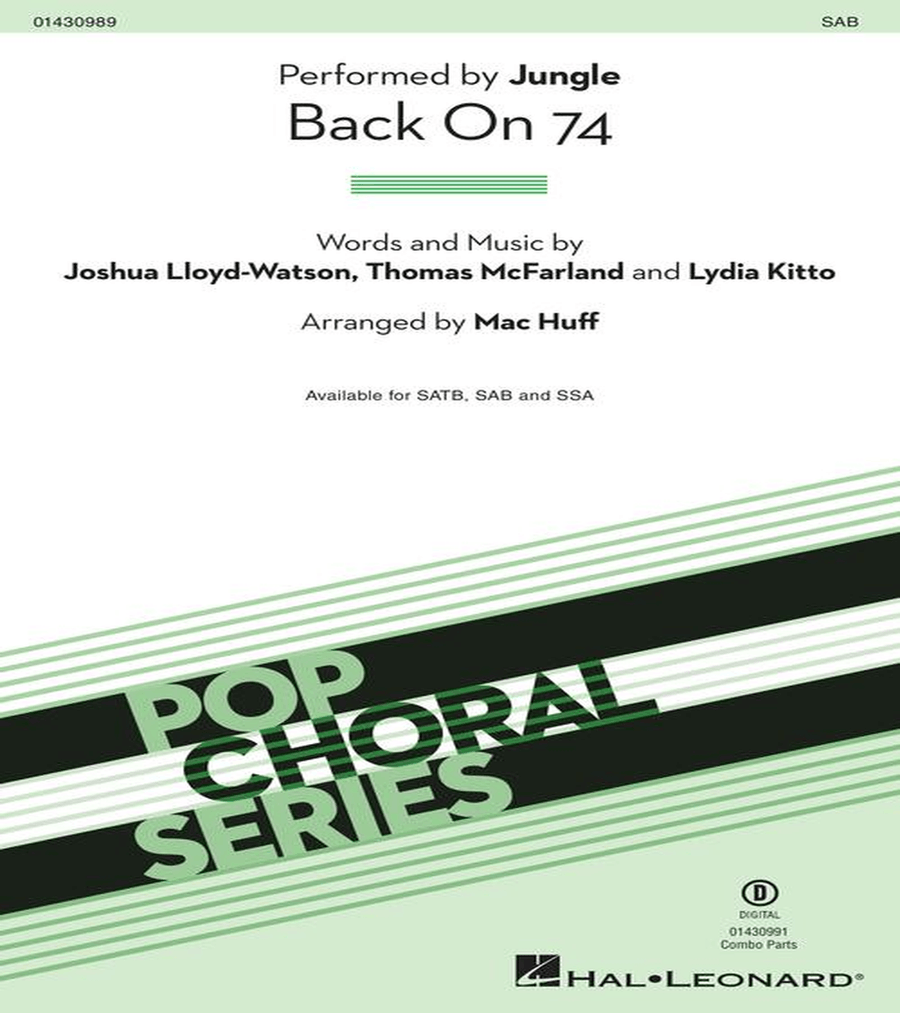 Back on 74 Back on 74 3-Part scores gallery preview page 2
