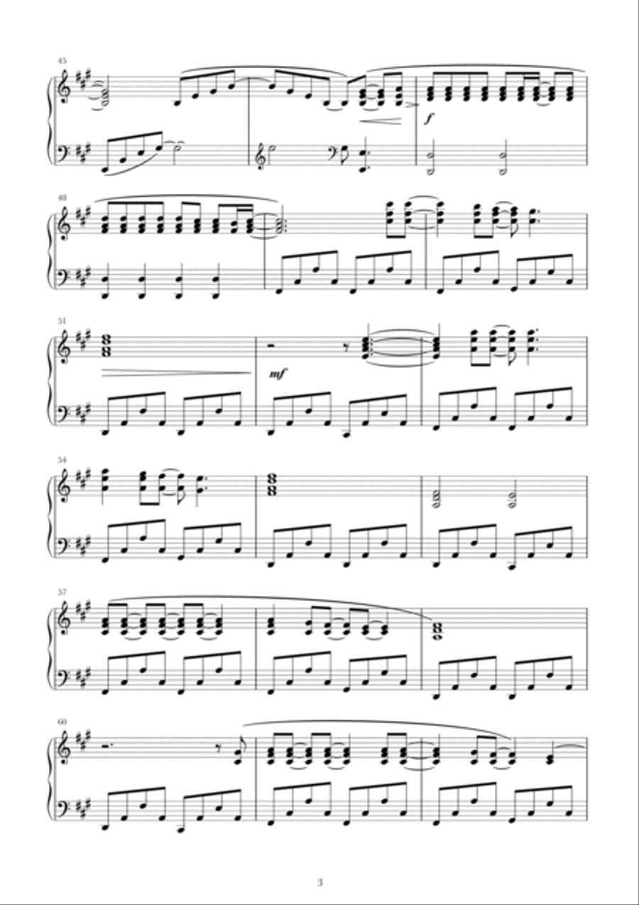 Snuff Snuff Piano Solo scores gallery preview page 3