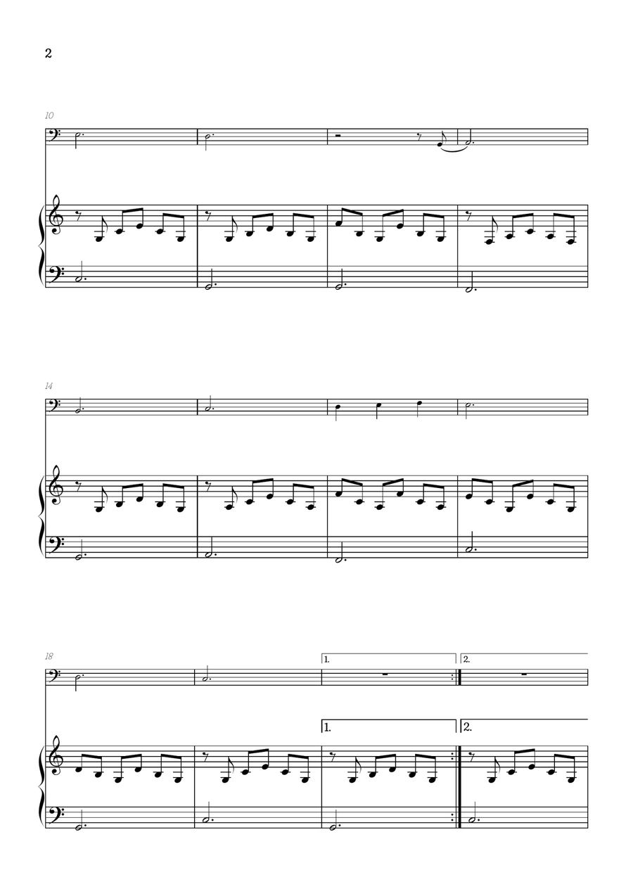 Can't Help Falling In Love Piano scores gallery preview page 2