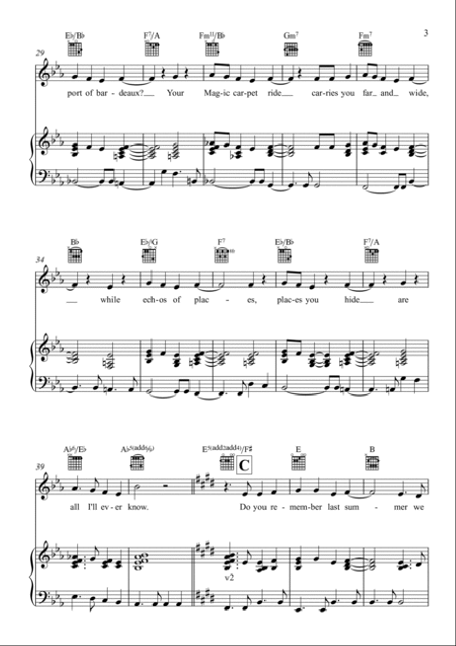 Where Do You Go? Where Do You Go? Piano, Vocal, Guitar scores gallery preview page 3