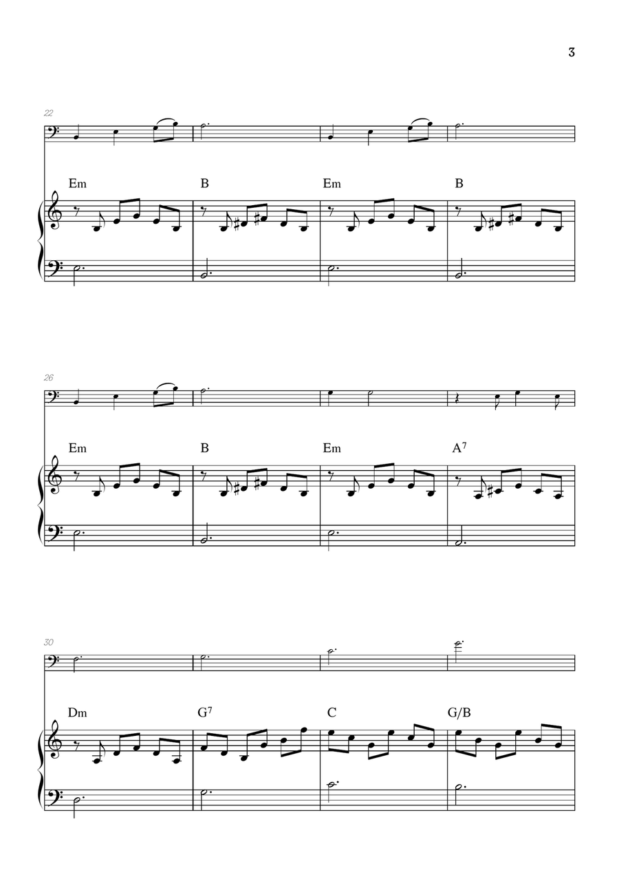 Can't Help Falling In Love Piano scores gallery preview page 3