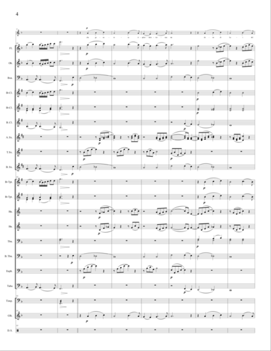 Fratello Sole, Sorella Luna Concert Band scores gallery preview page 5