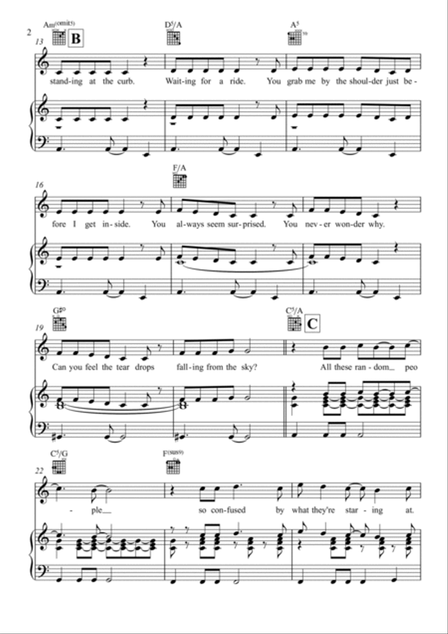 Talking In The Rain Talking In The Rain Piano, Vocal, Guitar scores gallery preview page 2