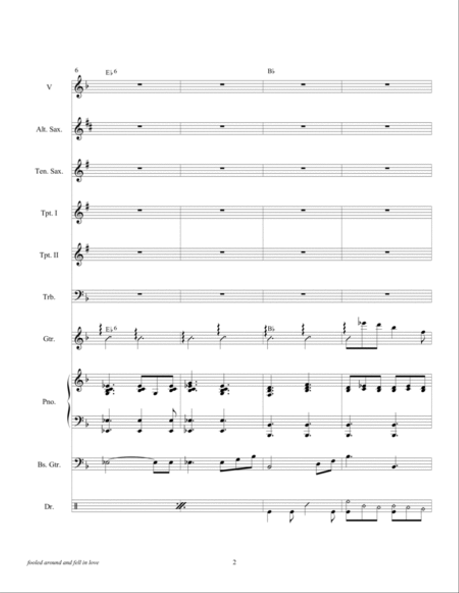 Fooled Around And Fell In Love Tenor Saxophone scores gallery preview page 4