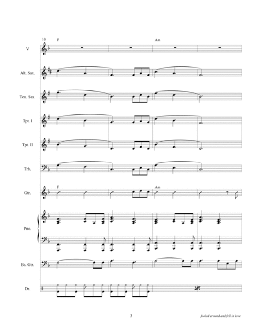 Fooled Around And Fell In Love Tenor Saxophone scores gallery preview page 5