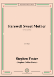 S. Foster-Farewell Sweet Mother,in E Major mini preview