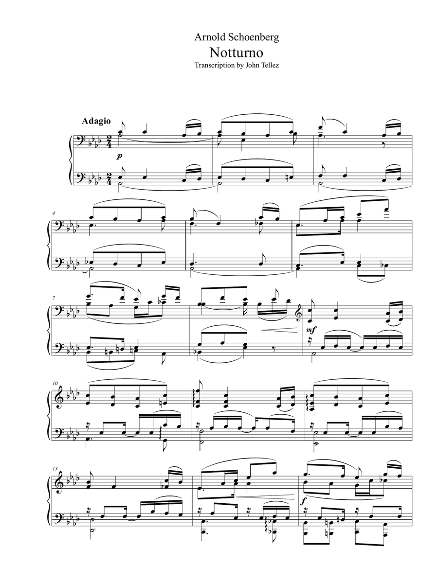 Notturno Notturno Piano Solo scores gallery preview page 2