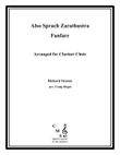 Also Sprach Zarathustra - Fanfare for Clarinet Choir mini preview
