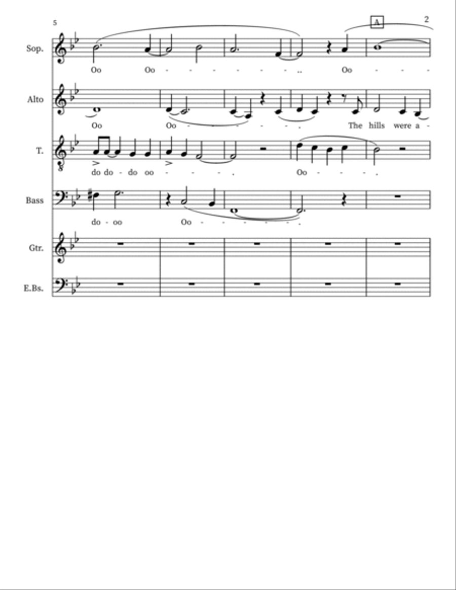 Wildflowers 4-Part scores gallery preview page 2