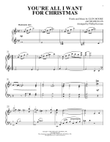 You're All I Want For Christmas (arr. Phillip Keveren)
