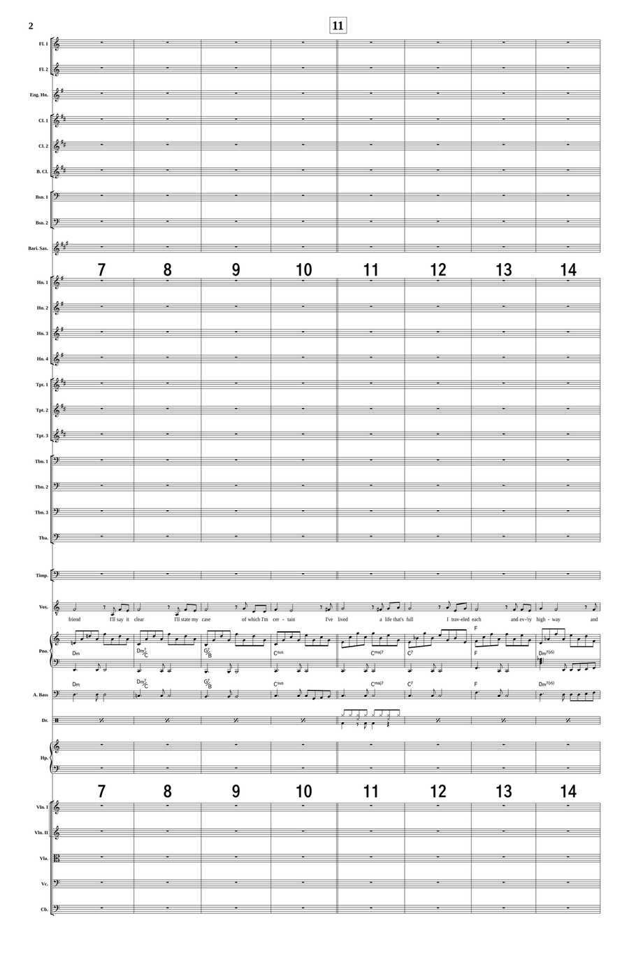 My Way My Way Full Orchestra scores gallery preview page 2