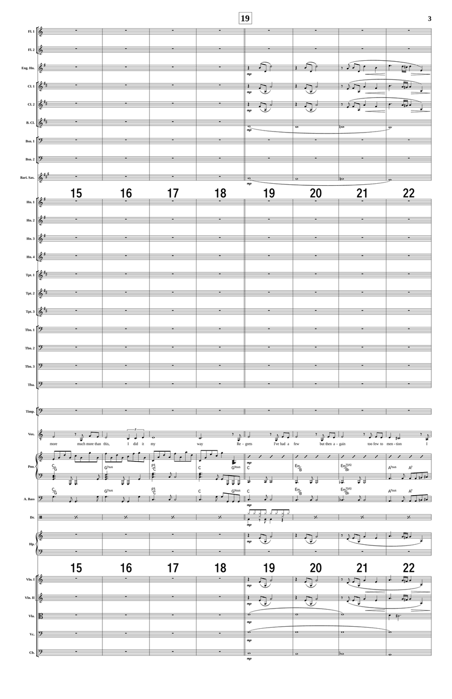 My Way My Way Full Orchestra scores gallery preview page 3