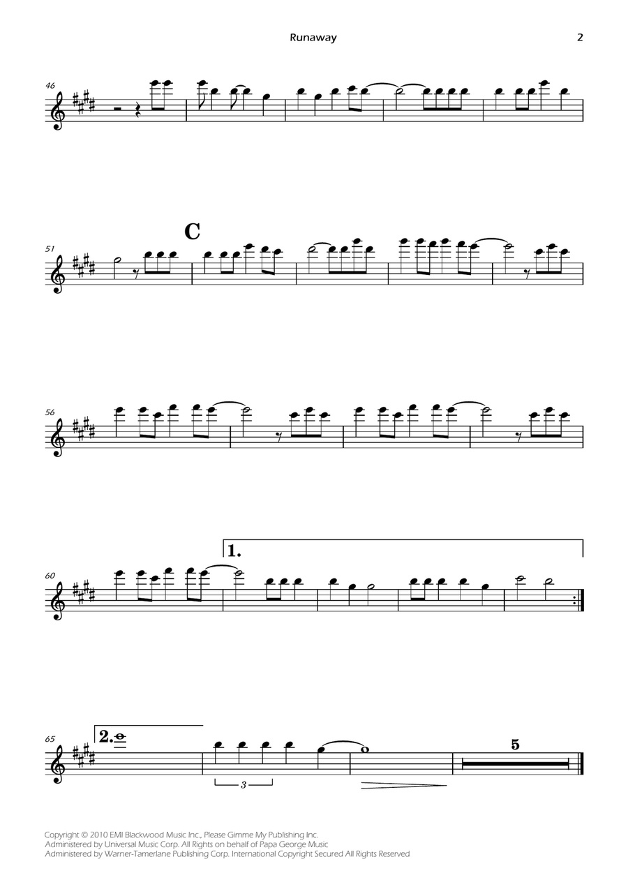 Runaway Flute scores gallery preview page 2
