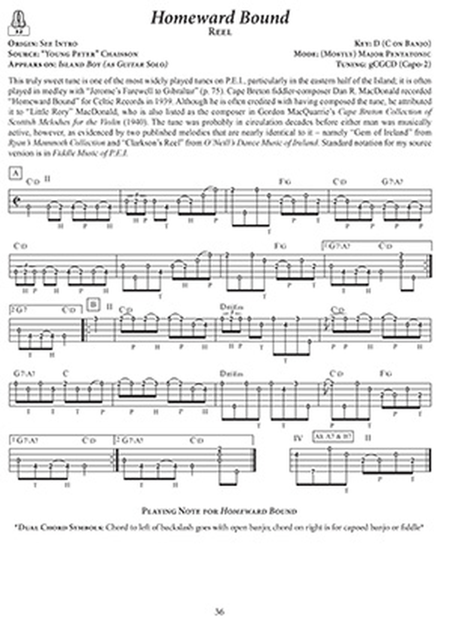 Cape Breton & Prince Edward Island Fiddle Tunes for Clawhammer Banjo Banjo scores gallery preview page 3
