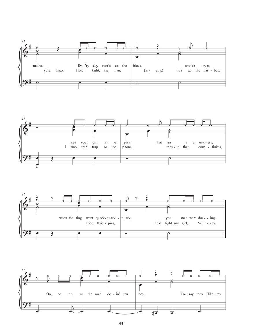 Man's Not Hot Man's Not Hot Easy Piano scores gallery preview page 2