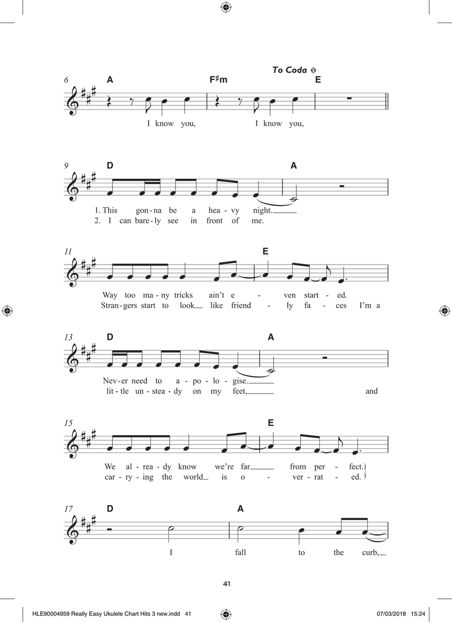 I Know You (feat. Bastille) Ukulele scores gallery preview page 2