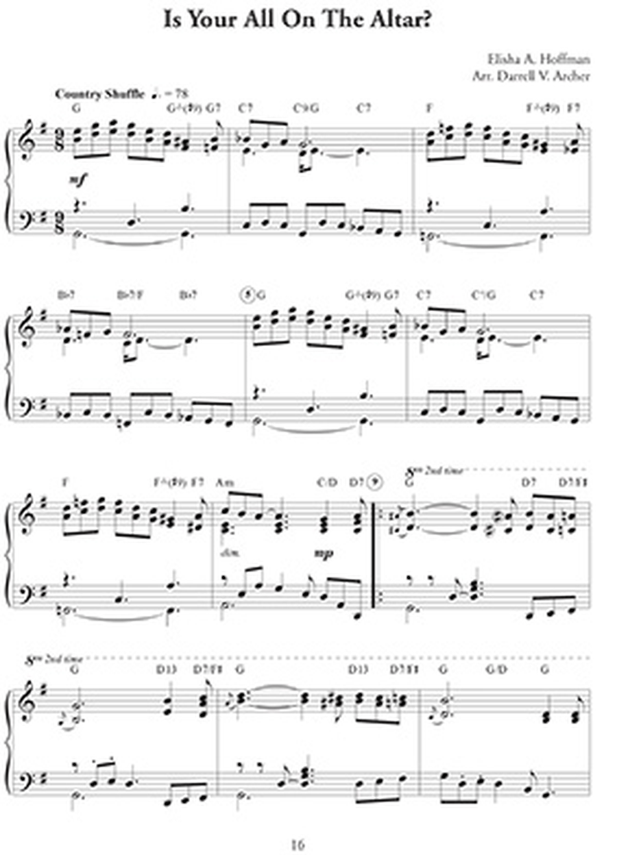Southern Gospel Piano - Devotion Piano Solo scores gallery preview page 2