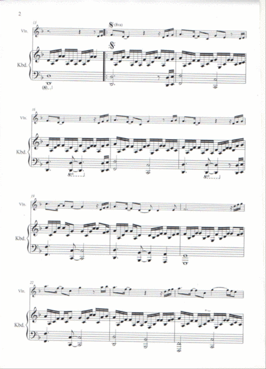 Alegria, Alegria Violin Solo scores gallery preview page 2