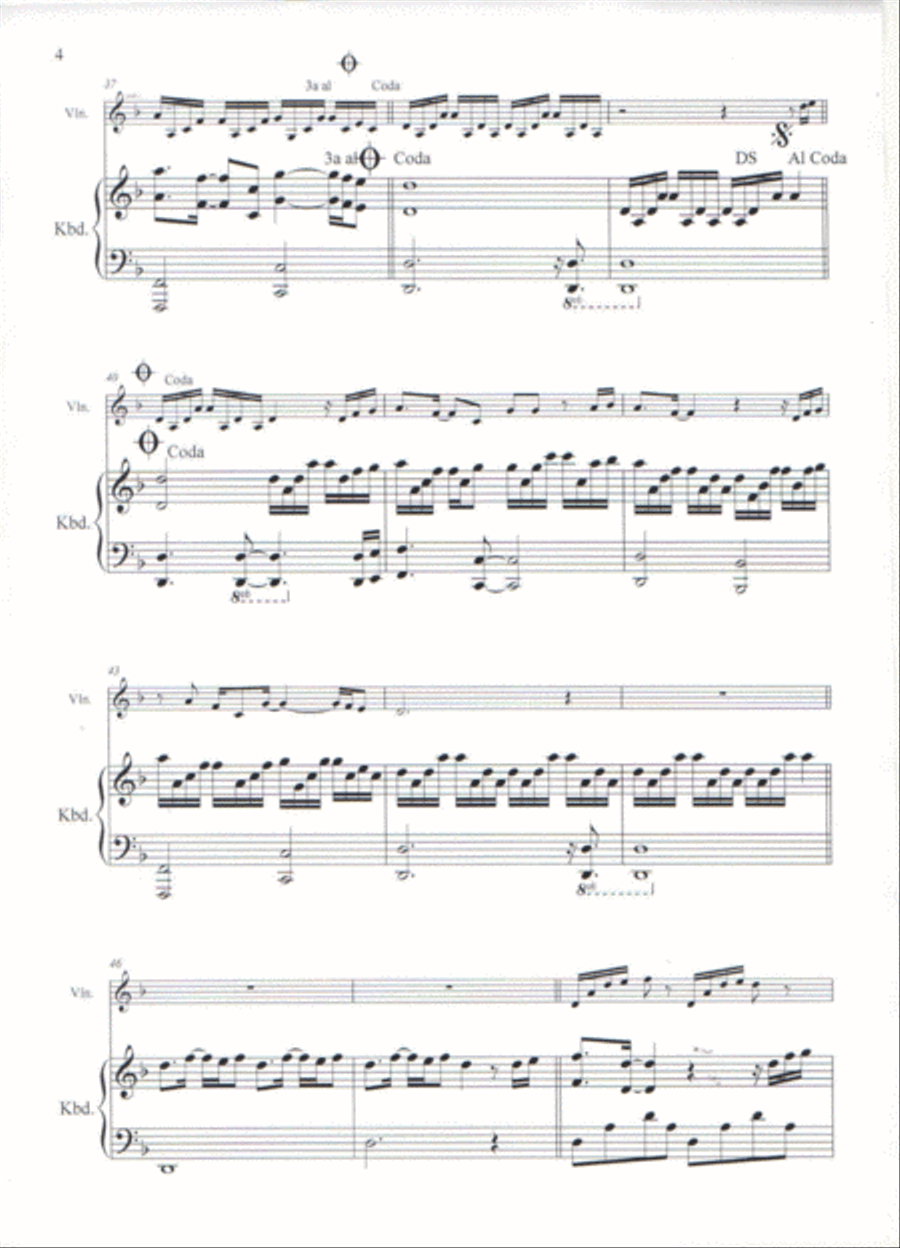 Alegria, Alegria Violin Solo scores gallery preview page 4