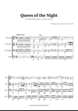 Queen of the Night Aria by Mozart for Brass Quartet mini preview