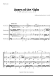 Queen of the Night Aria by Mozart for Trombone Quartet mini preview