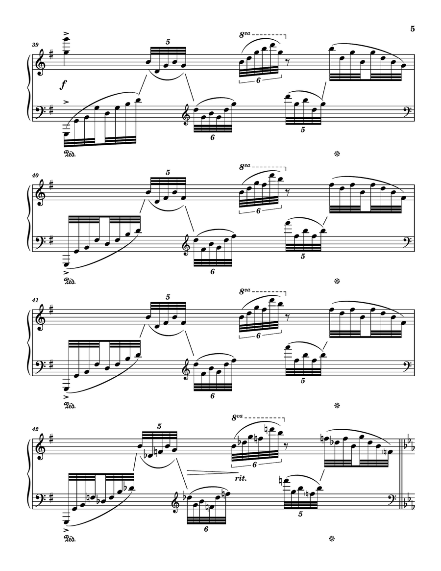 Unchained Melody Piano Solo scores gallery preview page 5