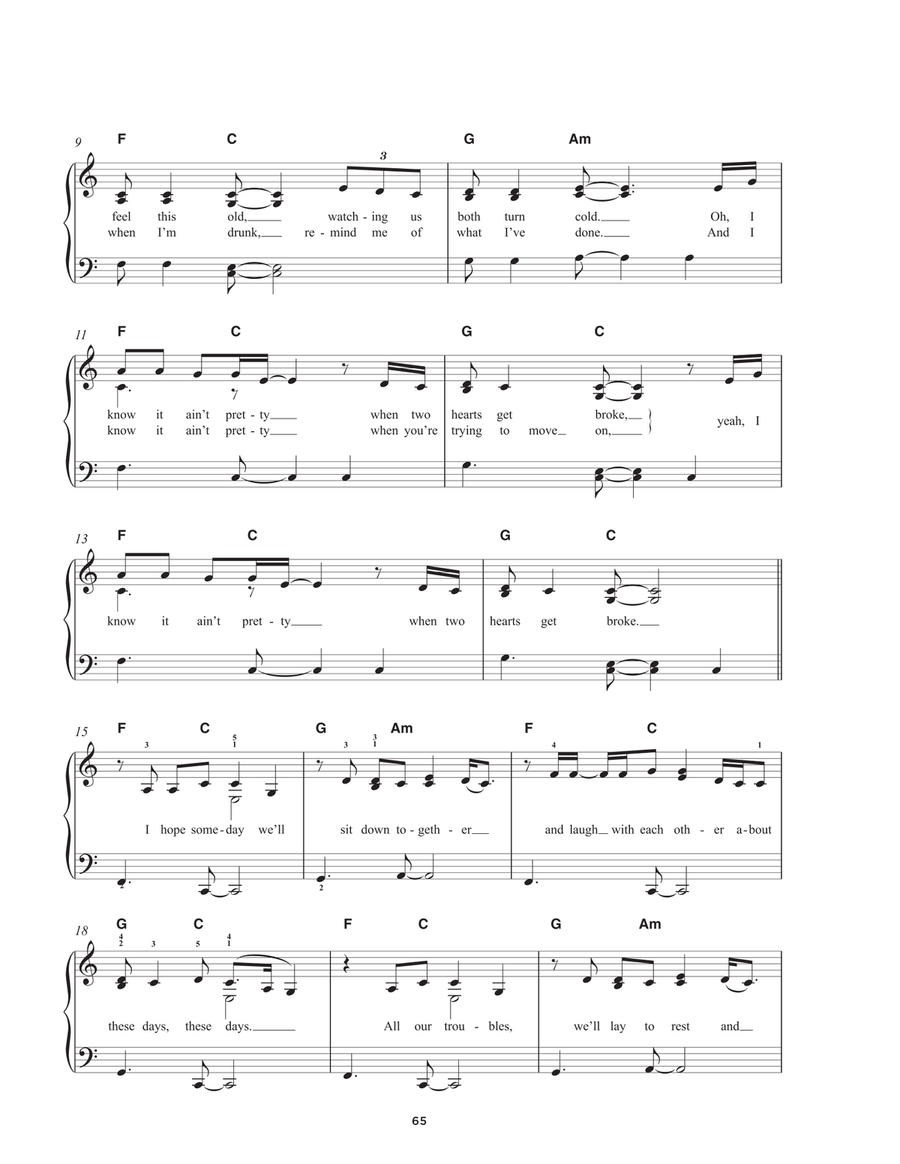 These Days (feat. Jess Glynne, Macklemore & Dan Caplen) Easy Piano scores gallery preview page 2
