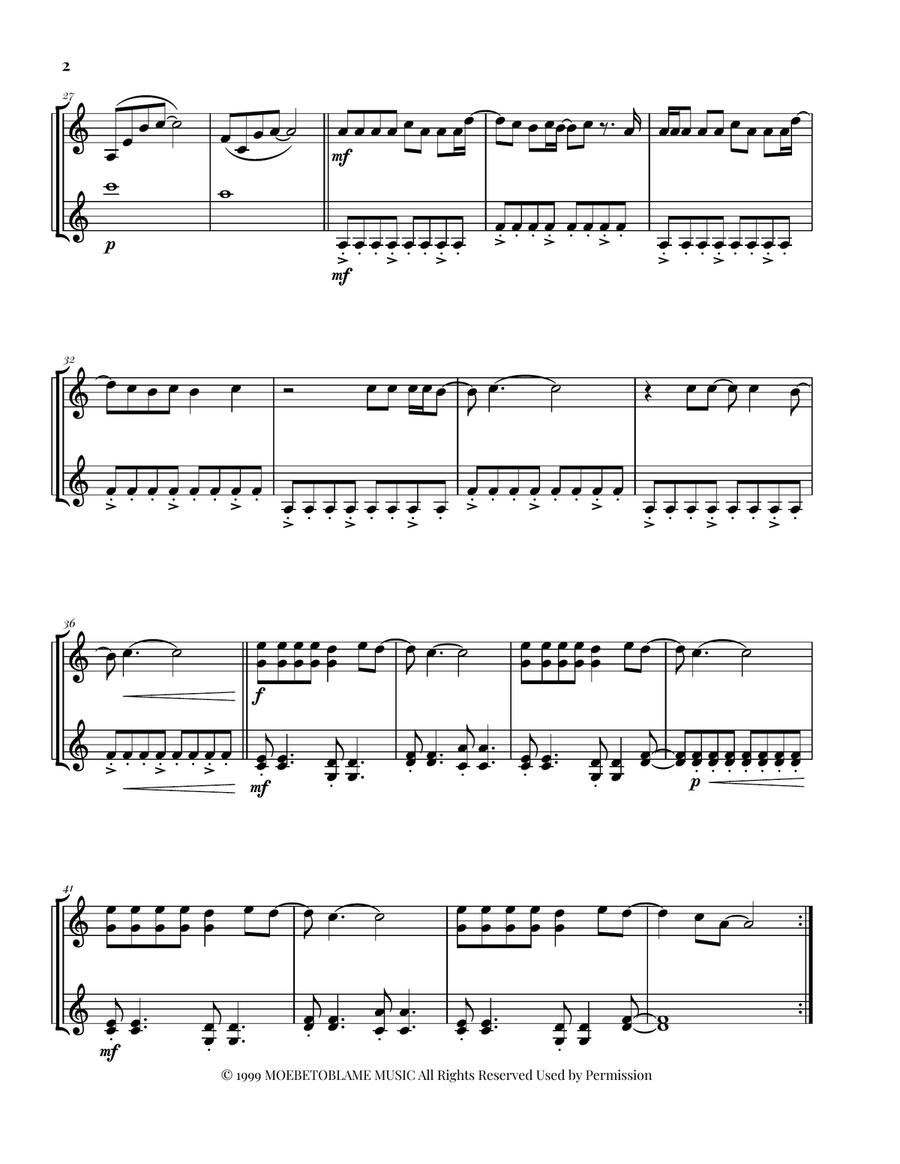 Californication Californication String Duet scores gallery preview page 2