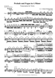Prelude & Fugue in A Minor (BWV 559) - Solo Violin Transcription
