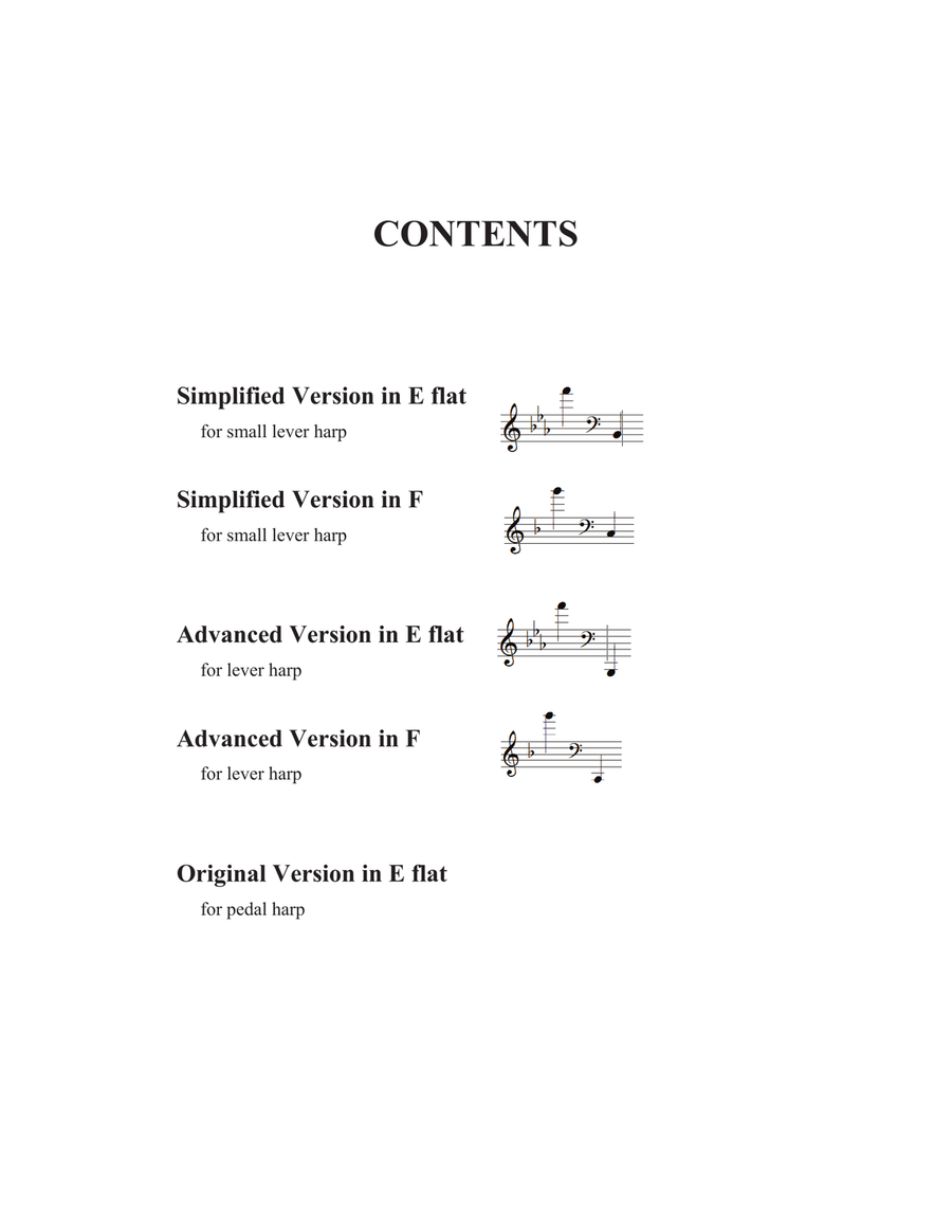 REVERIE - for lever harp Celtic Harp scores gallery preview page 4