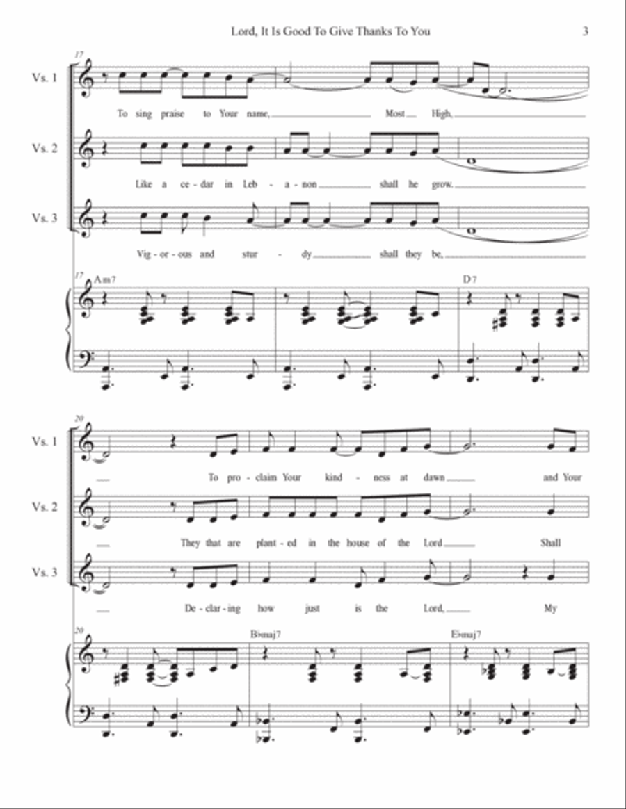 Psalms for the 11th Sunday in Ordinary Time through the Assumption (Year B) (Vocal solo) Voice Solo scores gallery preview page 3